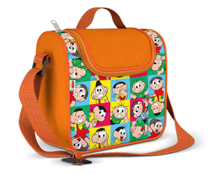 Bolsa termica com estampa da Turma da mônica